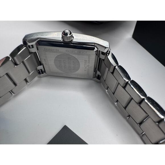 RARE Bulova Classic 96P262 Diamond Blue Dial Stainless Steel Women\'s Watch main image 6